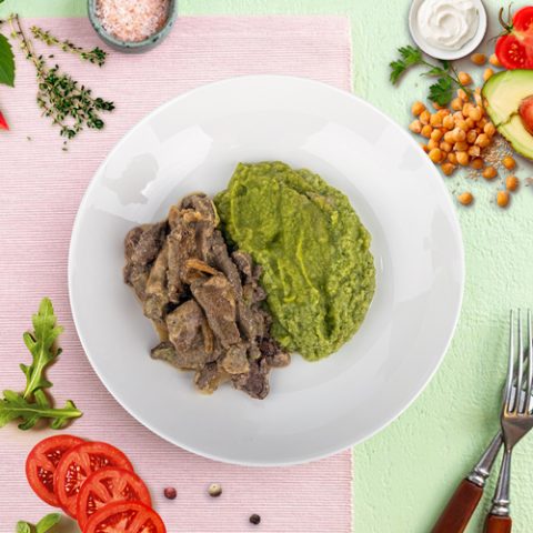 beef-liver-stroganoff-with-broccoli-puree