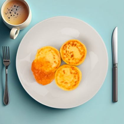 Вкусные сырники, готовое блюдо