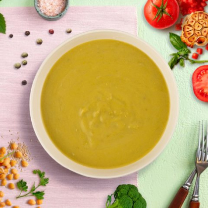 Суп-пюре с зеленым горошком и сыром ЕМ Диета