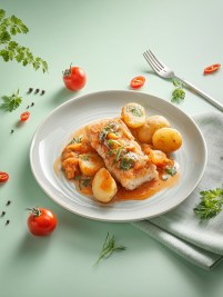 Судак по-сицилийски с запеченым картофелем TheNorm